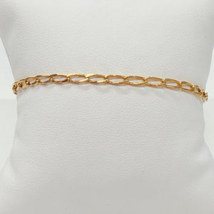 Bracelet Maille Cheval en Or Jaune 18k