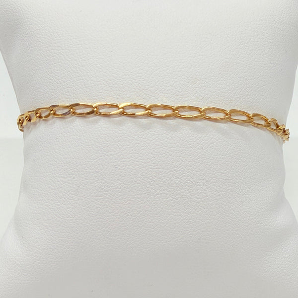 Bracelet Maille Cheval en Or Jaune 18k