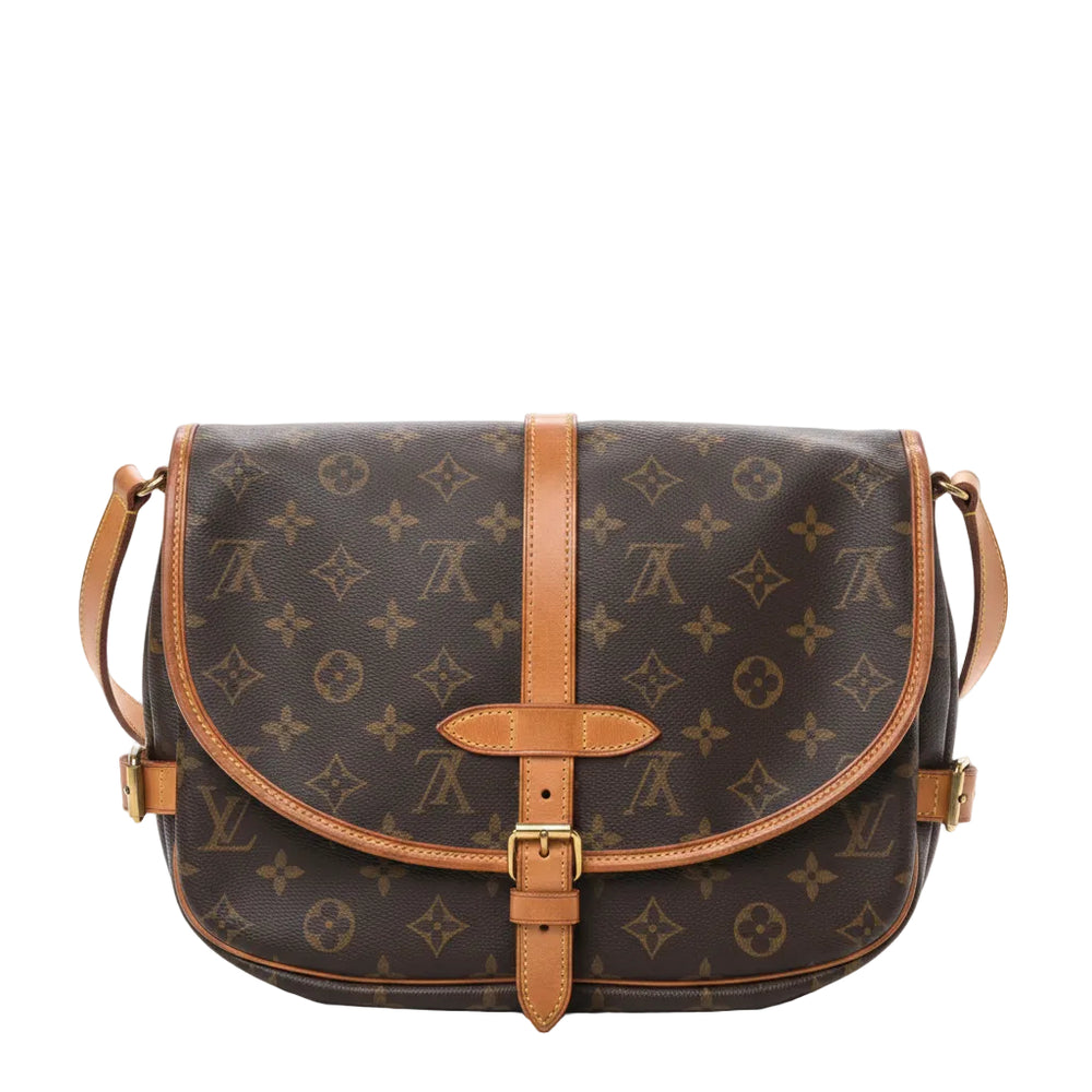 Sac à bandoulière Saumur Louis Vuitton en Toile Monogram marron