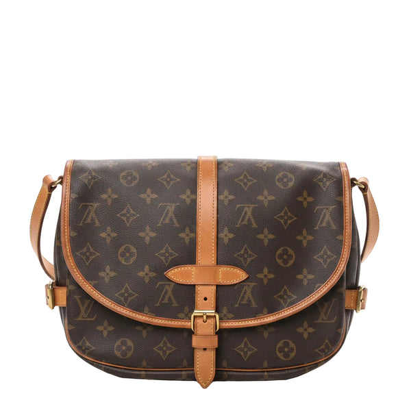 Sac à bandoulière Saumur Louis Vuitton en Toile Monogram marron