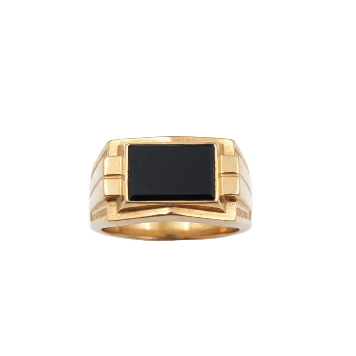 Chevalière en Or Jaune 18K - 20.51G - Taille 62