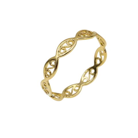 Bague Alliance en Or Jaune 18k - 1.13 G