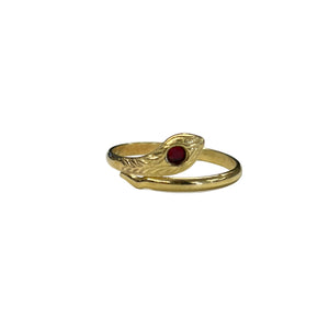 Bague serpent or jaune 18K - Taille 54