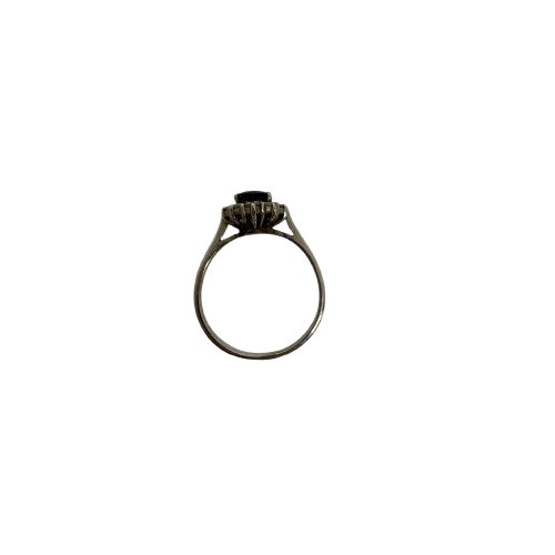 Bague en Or Blanc Empierrée 18 Carats - T 53