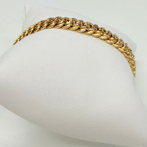 Bracelet en or jaune 750/1000 - Maille Américaine