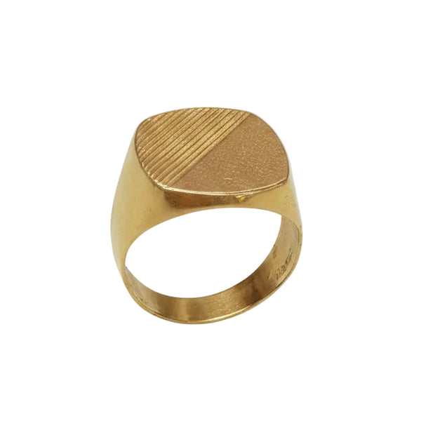 Chevalière en Or Jaune 18K - T59