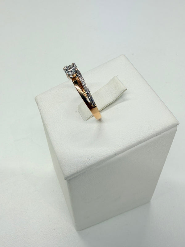 Bague en Or Rose 18k - 1.59 Grs - Taille 58