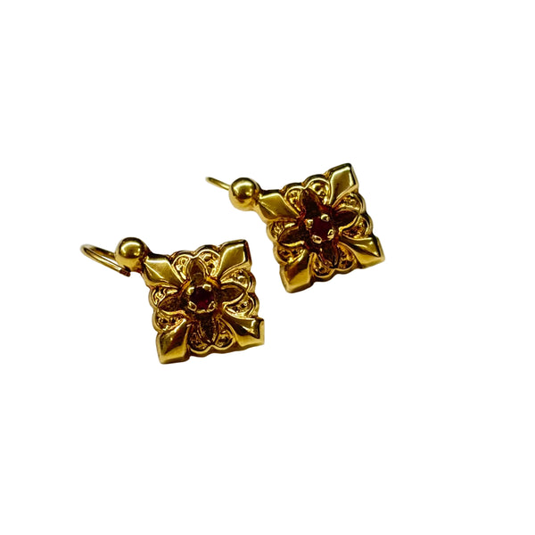 Boucles d'oreilles en Or Jaune 18k