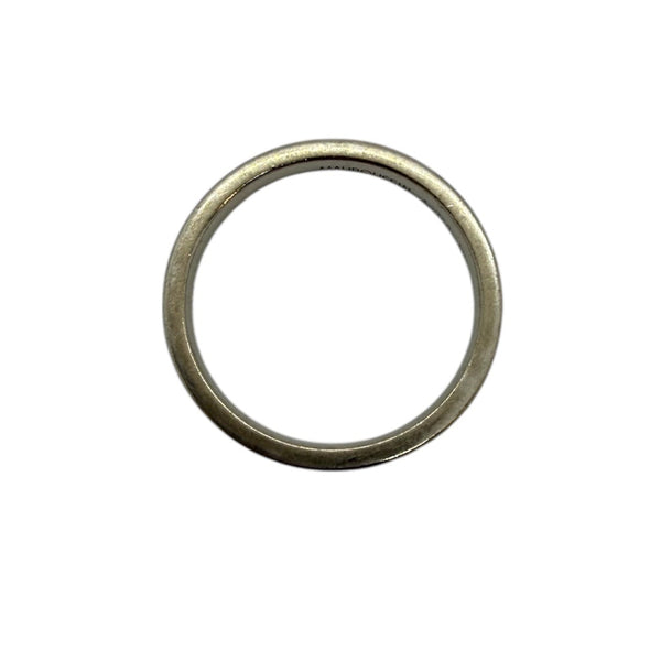 Bague Alliance en Or Blanc Diamants 18K - Taille 53