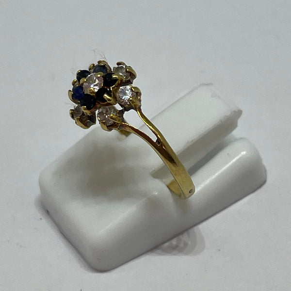 Bague Marguerite en Or jaune 18K - Taille 50