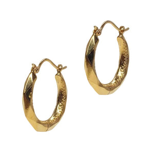 Boucles d'Oreilles Créoles en Or Jaune 18k - 1.70Grs