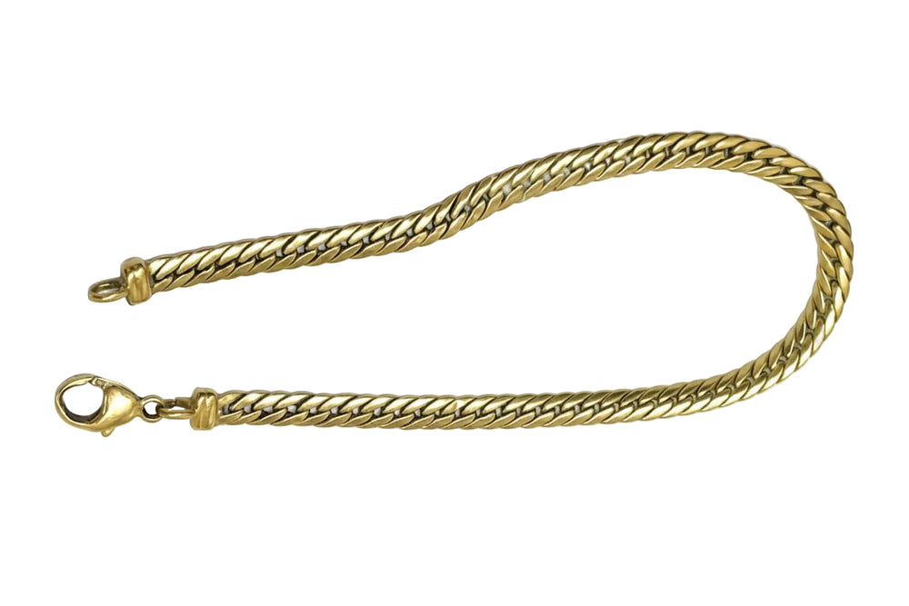 Bracelet Maille Anglaise en Or Jaune 18K - 5.59 G