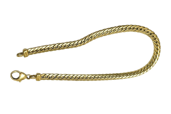 Bracelet Maille Anglaise en Or Jaune 18K - 5.59 G