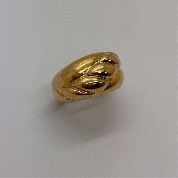 Chevalière en or jaune 18K Taille-49
