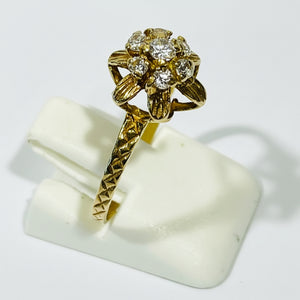Bague en or jaune 18 K - Taille 56 - 2.68 G