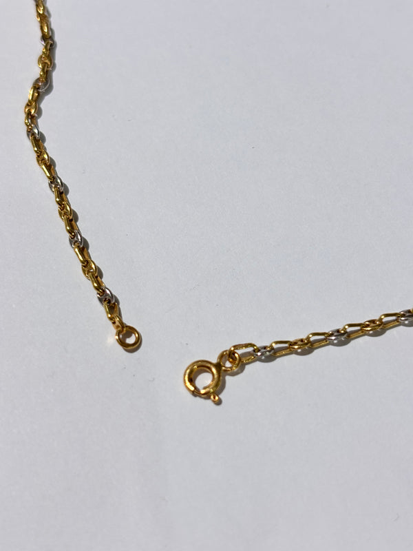 Collier Sautoir Grain de Café Or Jaune 18K
