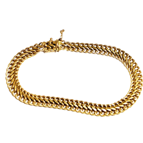 Bracelet Fantaisie en Or Jaune 18 Carats - 7.94 Grs