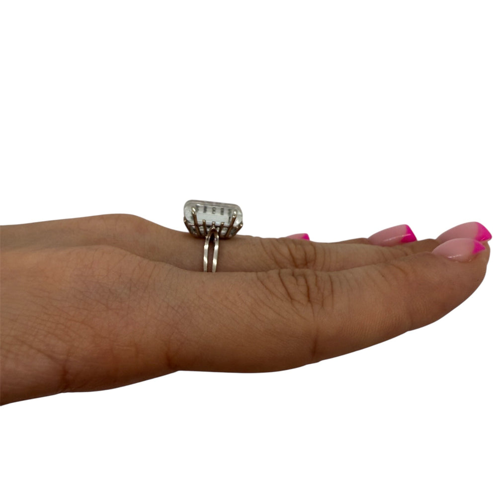 Bague en or blanc 18K Taille-53