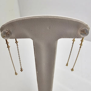 Boucles d'oreilles pendantes en or jaune 18 K - 1.28 G