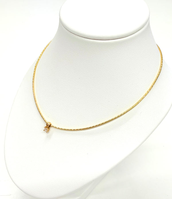 Collier Princesse en Or Jaune 18 K - 4.81 G