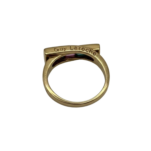 Bague en Or Jaune 750/1000 avec 6 Pierres
