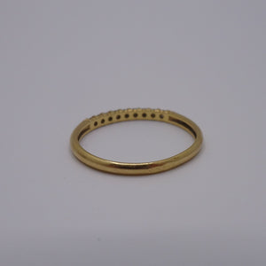 Bague Demi Tour en Or Jaune 18K Taille-52