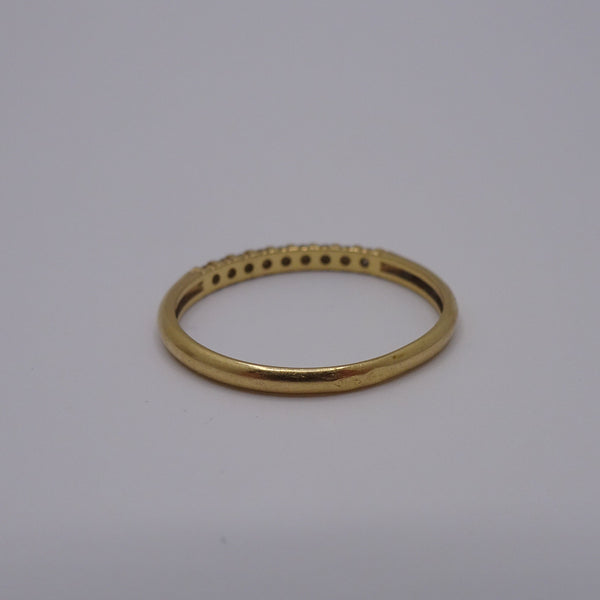 Bague Demi Tour en Or Jaune 18K Taille-52