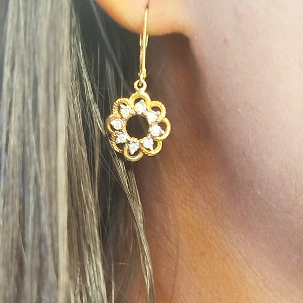 Boucles d'oreilles en Or Jaune 14K - 3.26 Grs