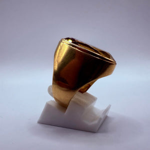 Solitaire en or jaune 18K Taille-52.5