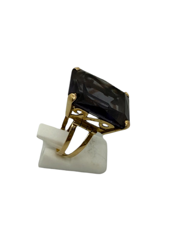 Bague en or jaune 18K - 11.96 Grs - Taille 55