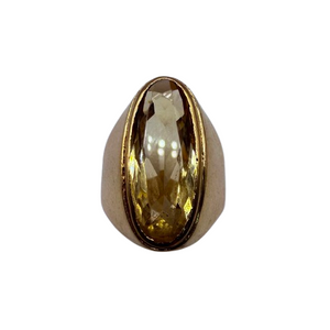 Solitaire en or jaune 18K Taille-52.5