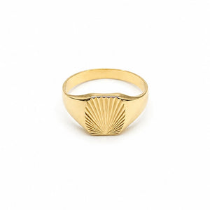 Bague en Or Jaune 18K - Taille 56 - 2.21G