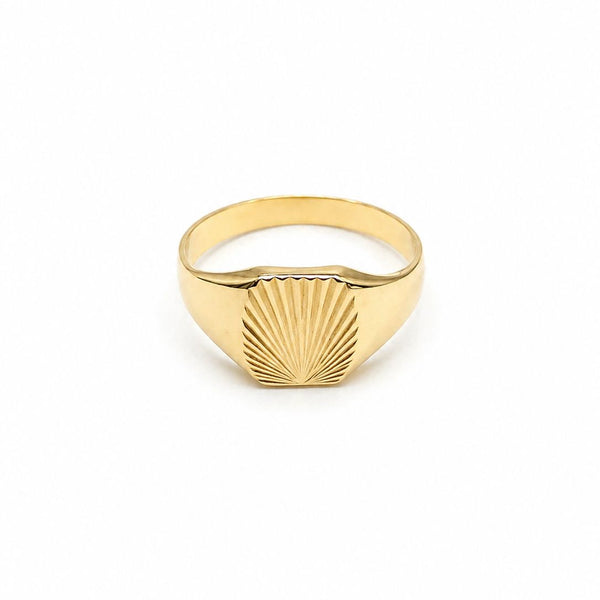 Bague en Or Jaune 18K - Taille 56 - 2.21G