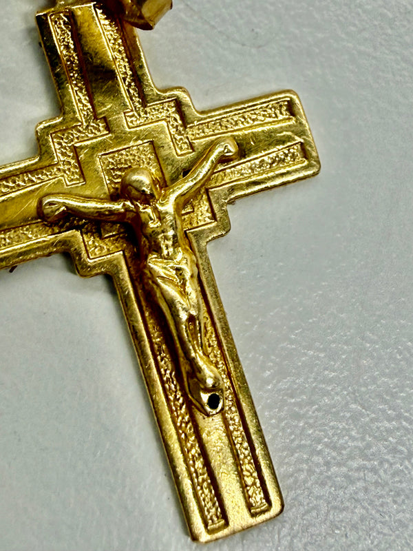 Pendentif Croix en Or Jaune 18 K - 2,68 G