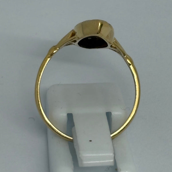 Bague Marquise en Or Jaune 18K - Taille 56 - 2.87g