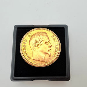 Chevalière en Or Jaune 750 avec Bague Pièce
