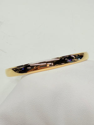 Jonc en or jaune 18k, état impeccable