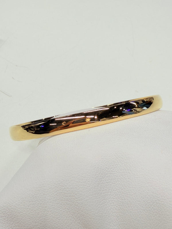 Jonc en or jaune 18k, état impeccable