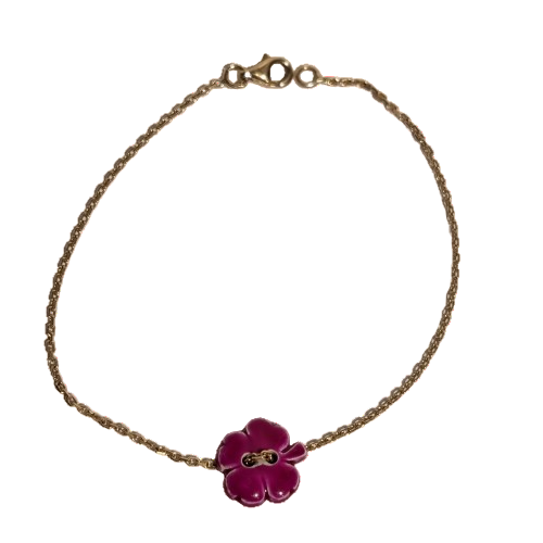 Bracelet forçat en or jaune 18 carats Poids -1.77 Grs