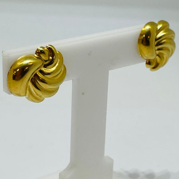 Boucles d'oreilles en or jaune 18K - 1.41g
