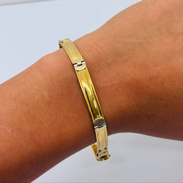 Bracelet gourmette en Or Jaune 18K 12.35 grs