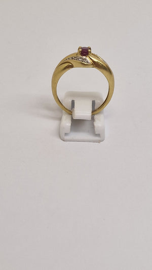 Bague en Or Jaune 18K Taille-57