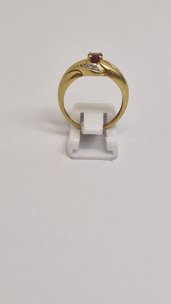 Bague en Or Jaune 18K Taille-57
