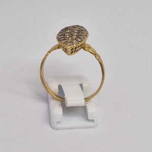 Bague Marquise en Or Jaune 18K - 4.32g