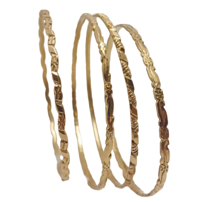 Bracelet Semainier en Or Jaune 18K - 31.06Grs