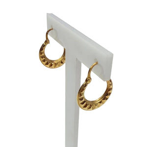 Boucle d'oreilles en Or Jaune 18K - 1.29G