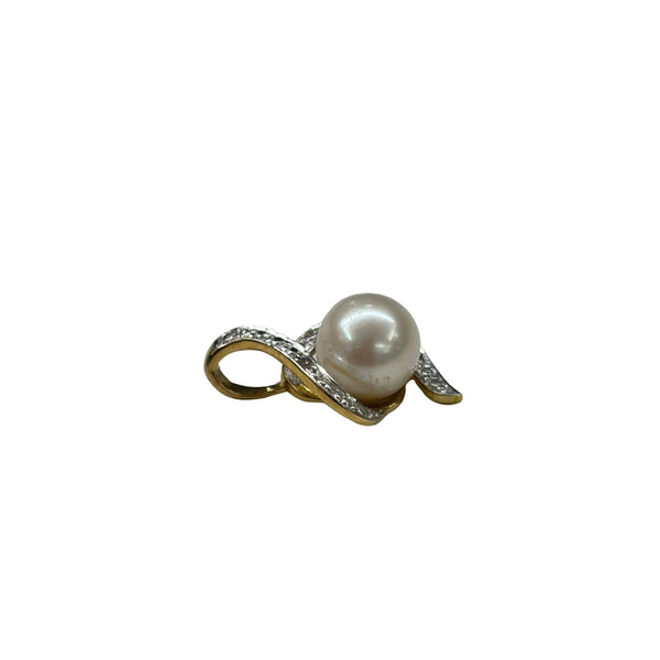 Pendentif Symbole en Or Jaune et Blanc 18K