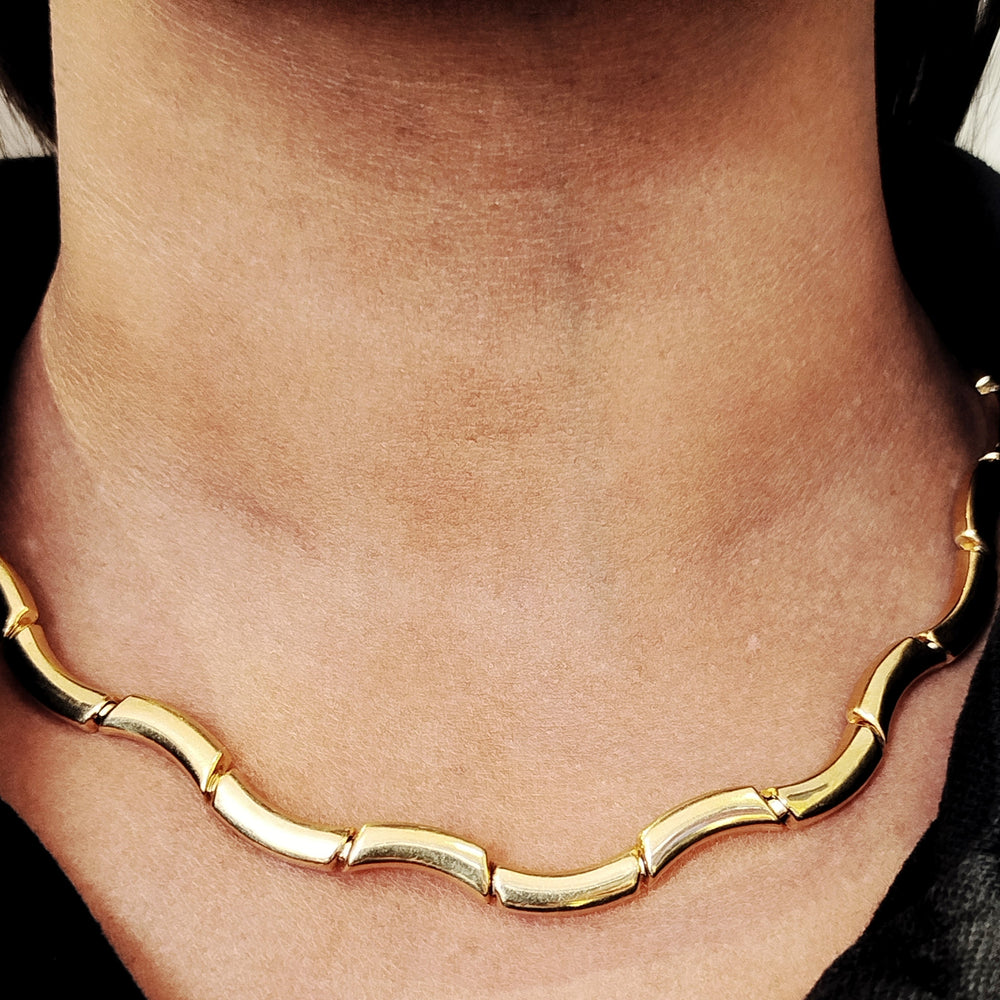 Collier Ras du Cou Or Jaune 18K -  23,90g