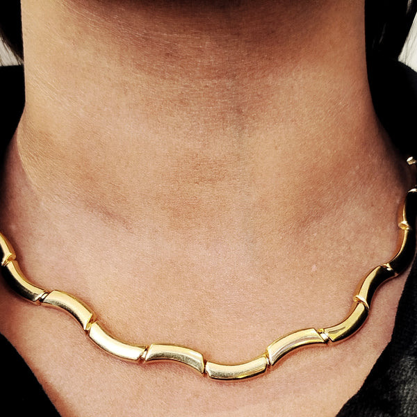 Collier Ras du Cou Or Jaune 18K -  23,90g