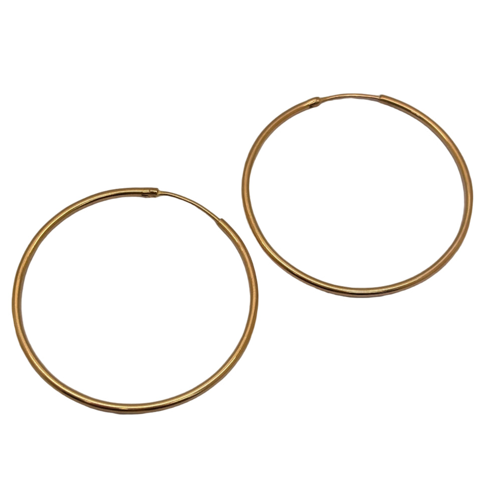 Boucles Créoles en Or Jaune 18 Carats